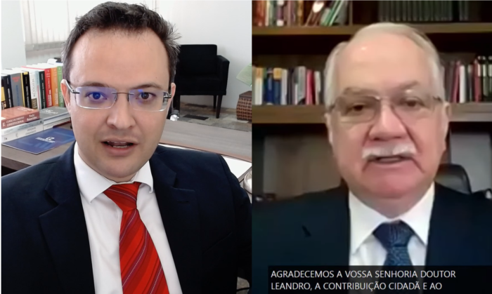 Advogado Leandro Roberto de Paula Reis e Ministro Luiz Edson Fachin